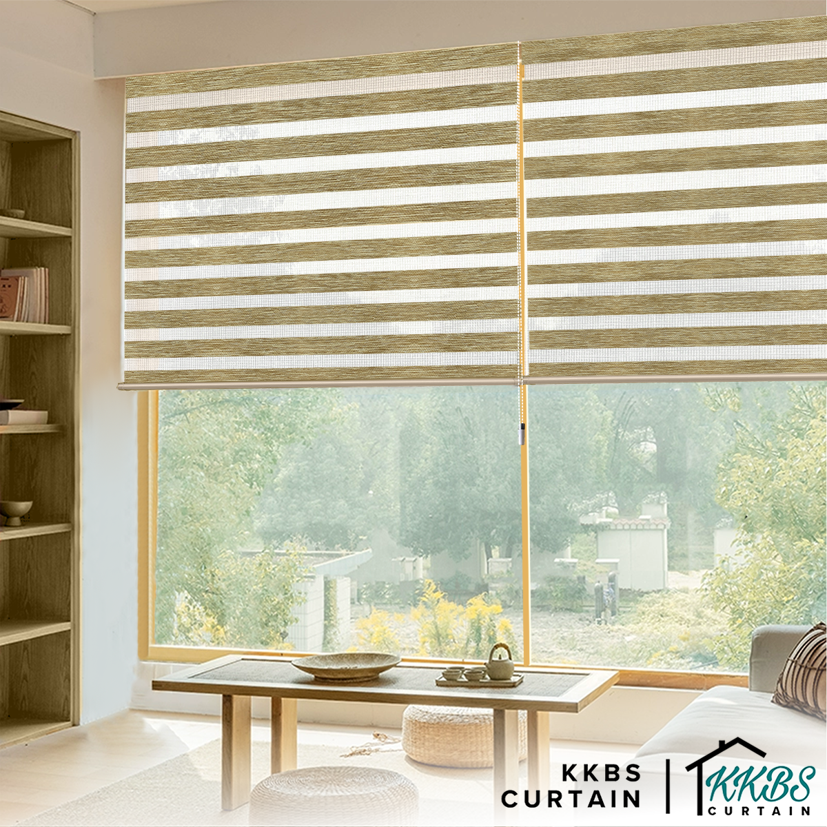 Carlito Blackout Zebra Blinds Dibuat Tersuai 
