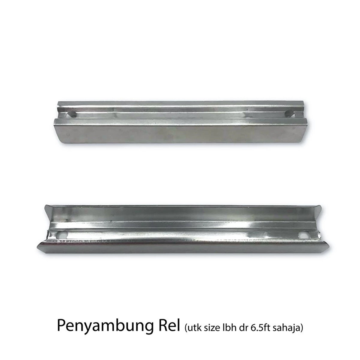 Rel Langsir Aluminium Traludy / Track Double Set Lengkap