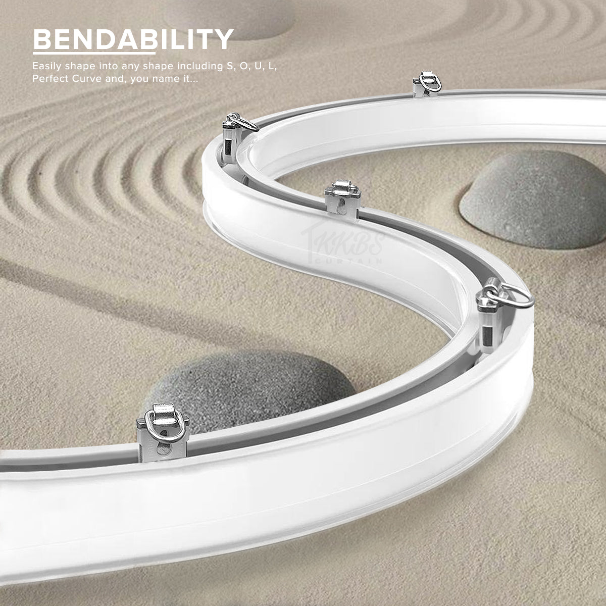 Audery Bendable Curve Curtain Track