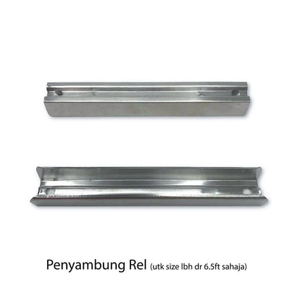 Traludy Aluminium Curtain Rail/ Track Triple Complete Set