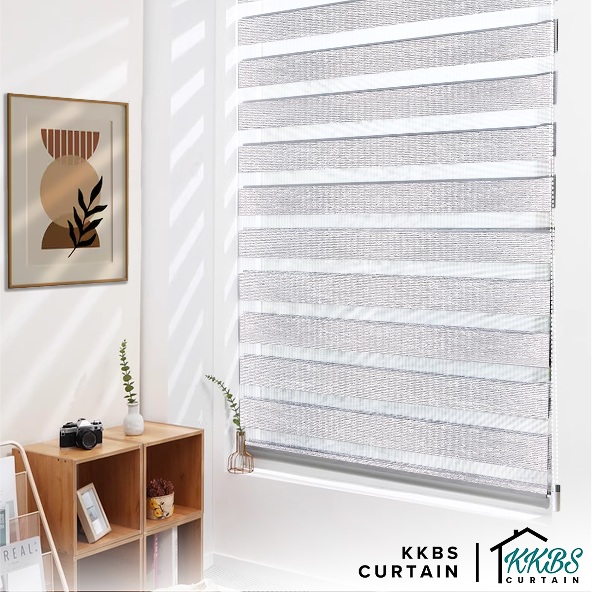 Antonio Blackout Zebra Blinds Dibuat Tersuai 