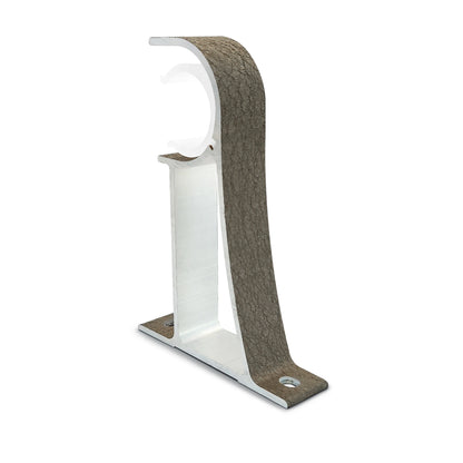 Luxstony Curtain Rod Single Bracket Khaki Brown