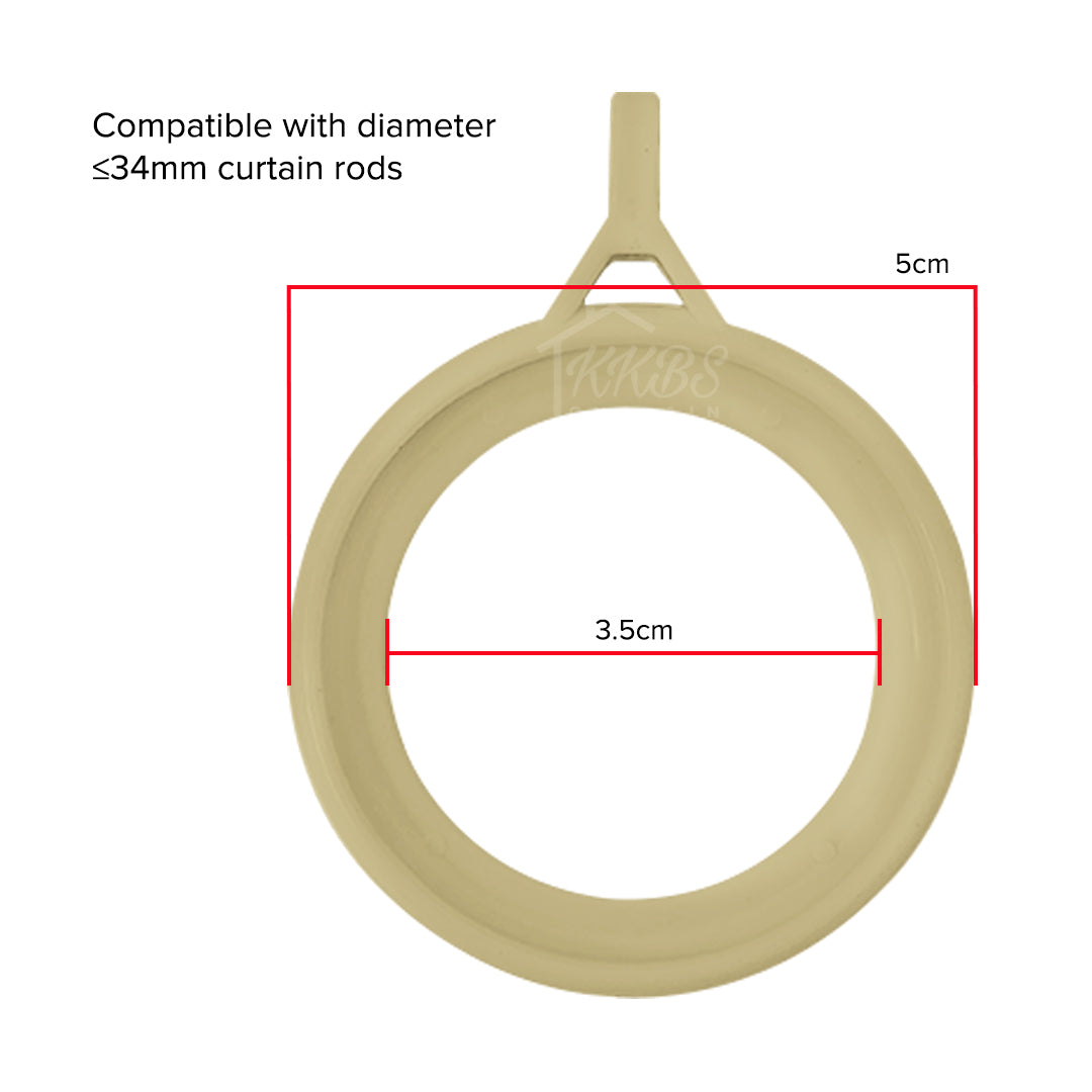 Morandy Curtain Rod Ring Matte Light Gold Colour