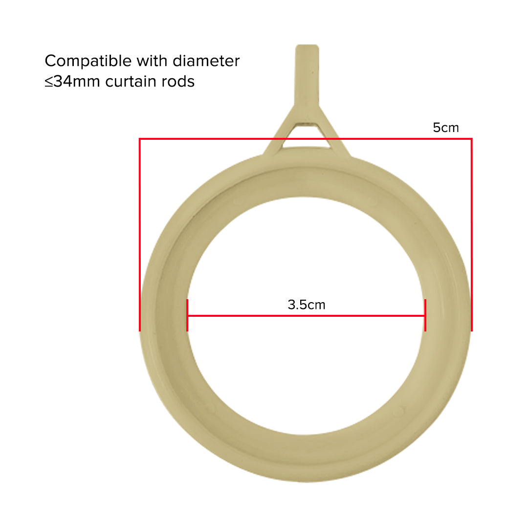 Morandy Curtain Rod Ring Matte Light Gold Colour