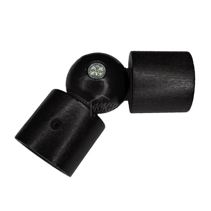 Cassedy Penyambung Rod Langsir Bentuk L Warna Hitam Ebony