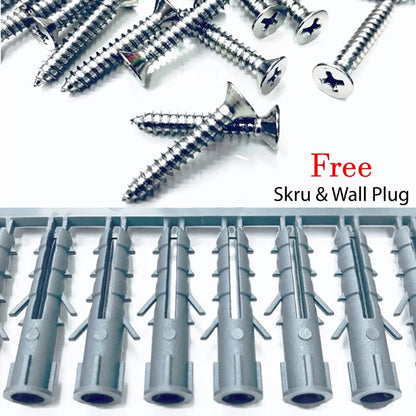 Traludy Aluminium Curtain Rail/ Track Triple Complete Set