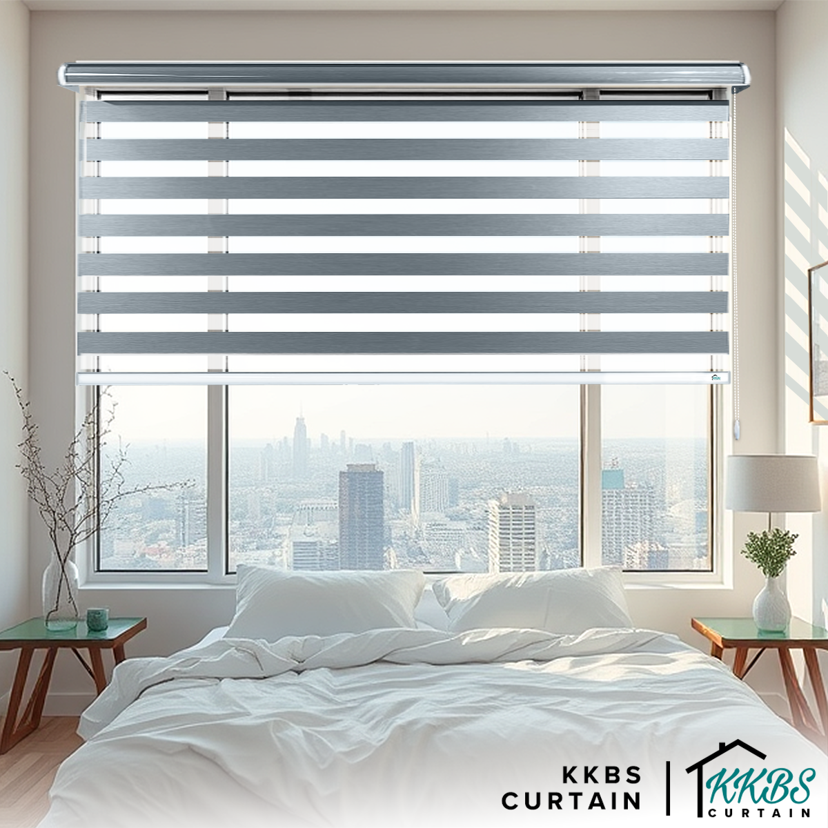 Fidelio Blackout Zebra Blinds Dibuat Tersuai