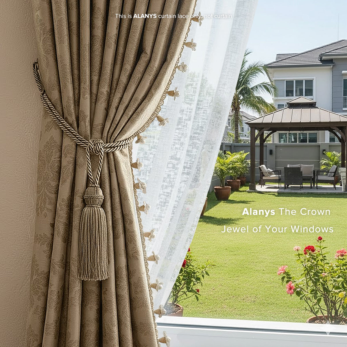 Alanys Curtain Laces Cut by Metre