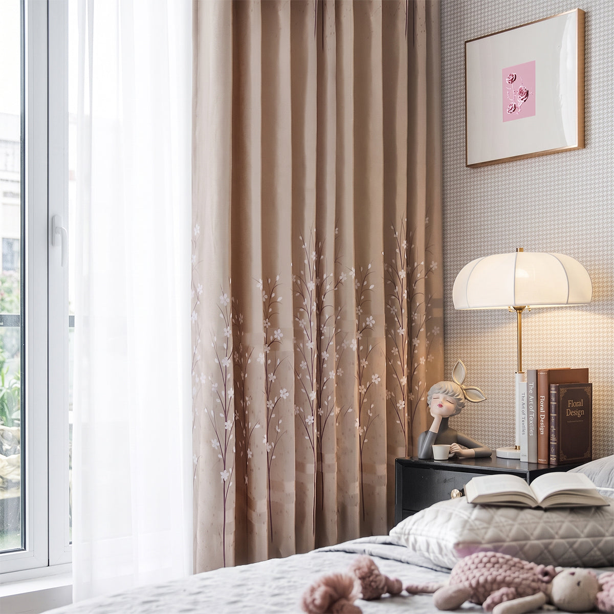 [BUY 1 FREE 1]  Lavinia Semi Blackout Curtain Ready Made