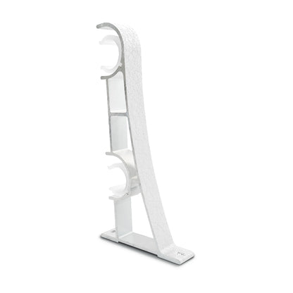 Luxstony Curtain Rod Double Bracket Porcelain White