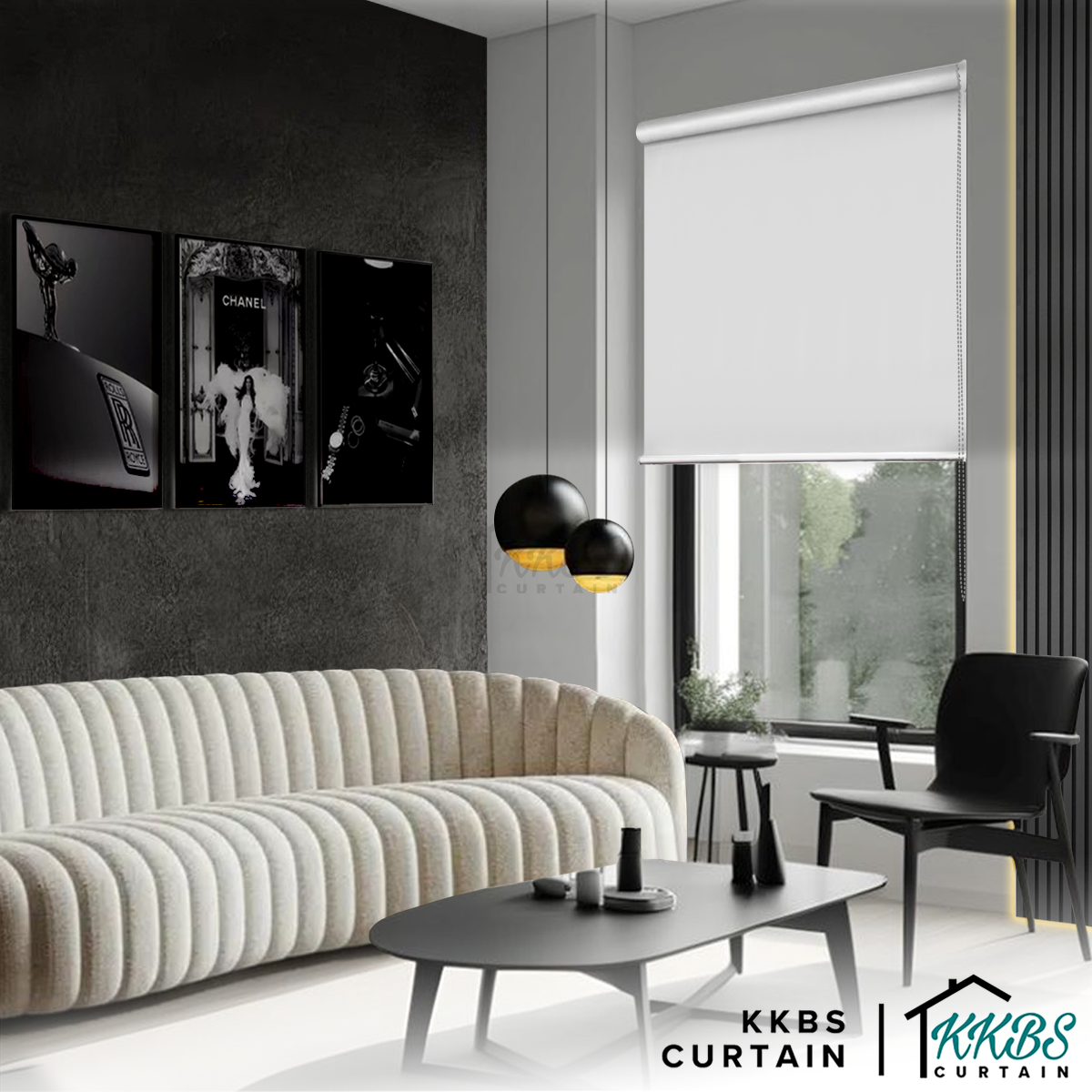 Carmelo 100% Blackout Roller Blinds Custom Made