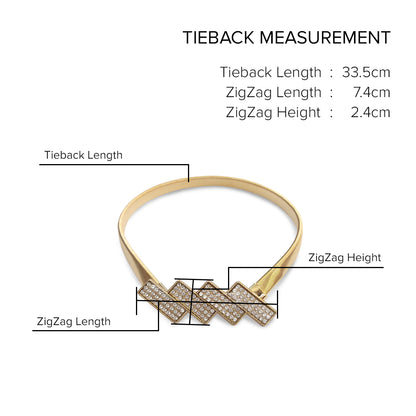 Emorie Zigzag Design Curtain Tieback