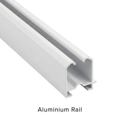 Rel Langsir Aluminium Traludy / Track Double Set Lengkap