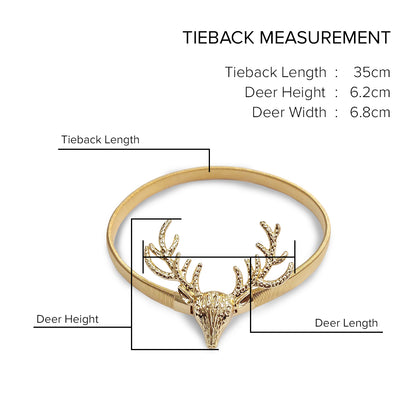 Emorie Deer Design Curtain Tieback