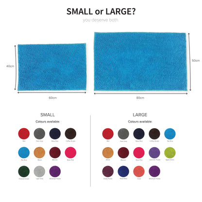 Chenille Microfiber Floor Mat Door Mat Short Hair