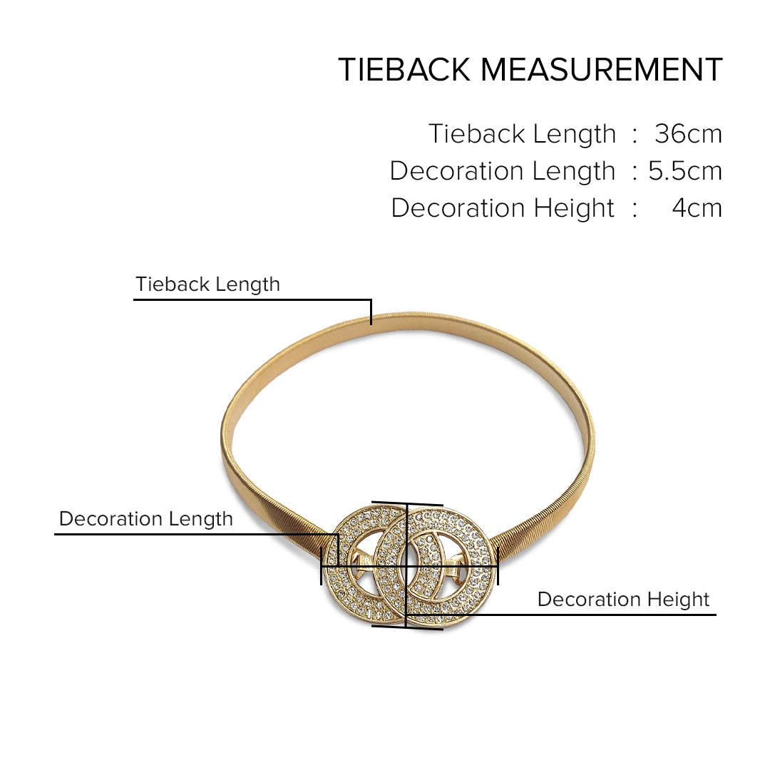 Emorie Interlaced Ring Design Curtain Tieback
