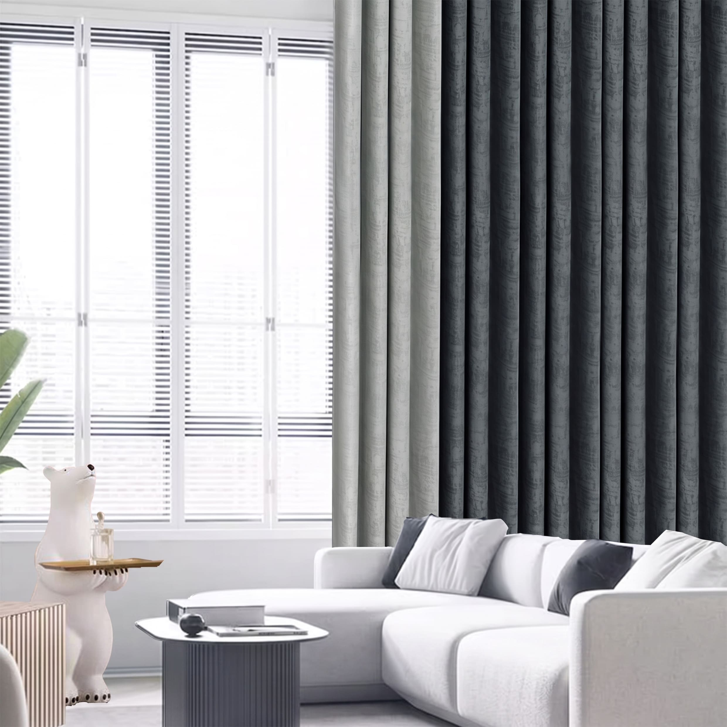 Jorica 85-95% Blackout Curtain Ready Made Extra Width