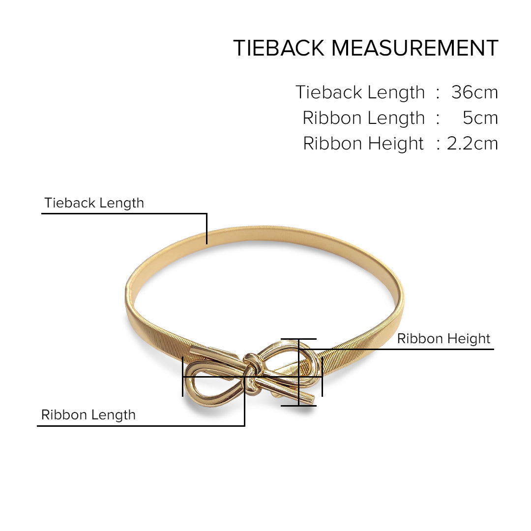 Emorie Ribbon Design Curtain Tieback
