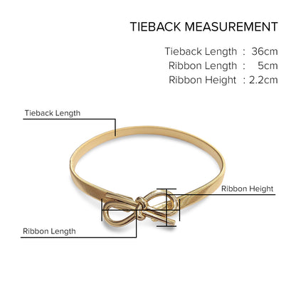 Emorie Ribbon Design Curtain Tieback