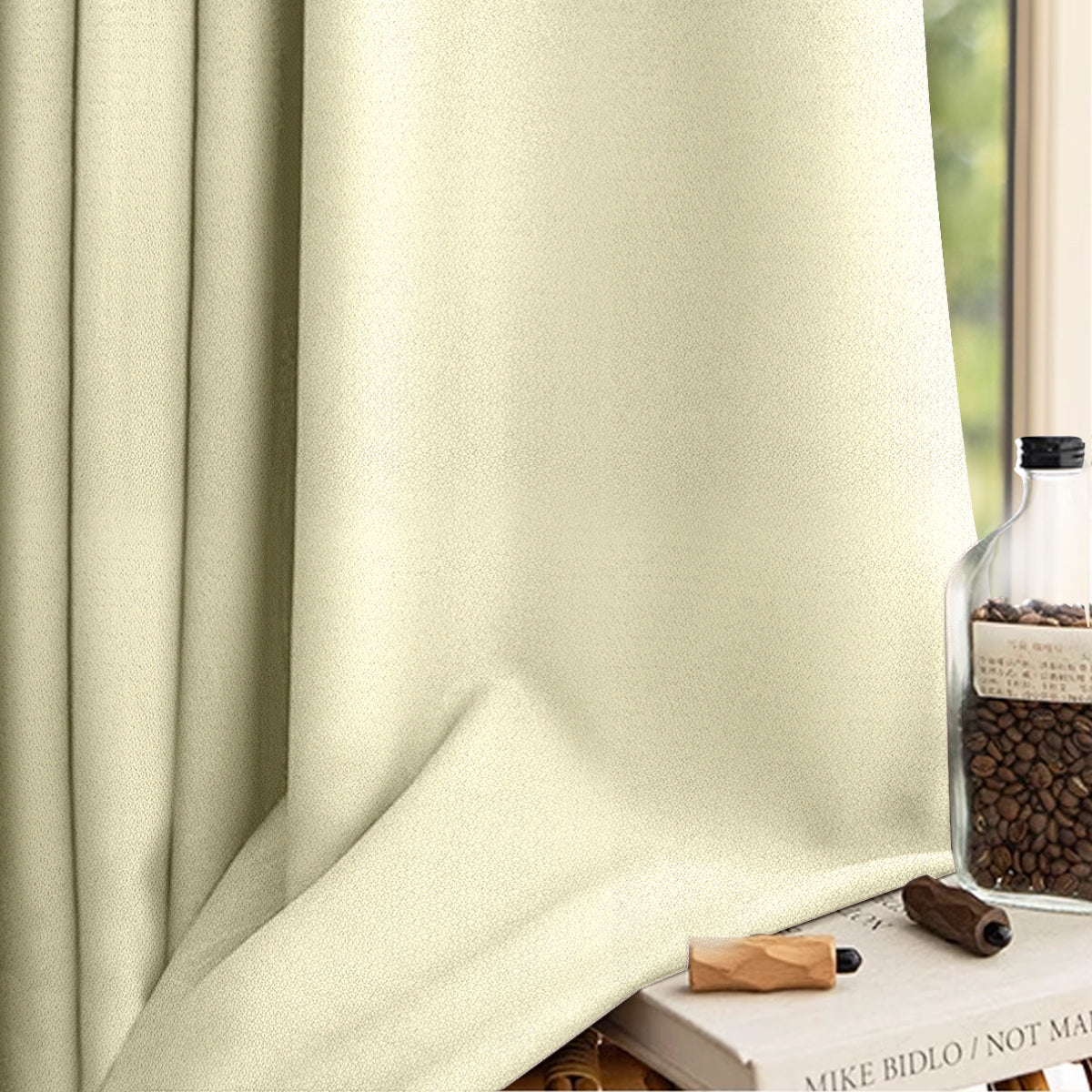 Morina 85-95% Tirai Blackout Sedia Dibuat Lebar Tambahan 