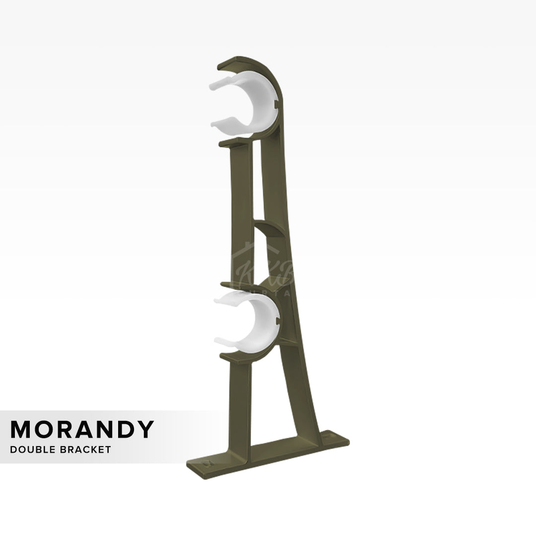 Morandy Curtain Rod Double Bracket - Luxury Champagne