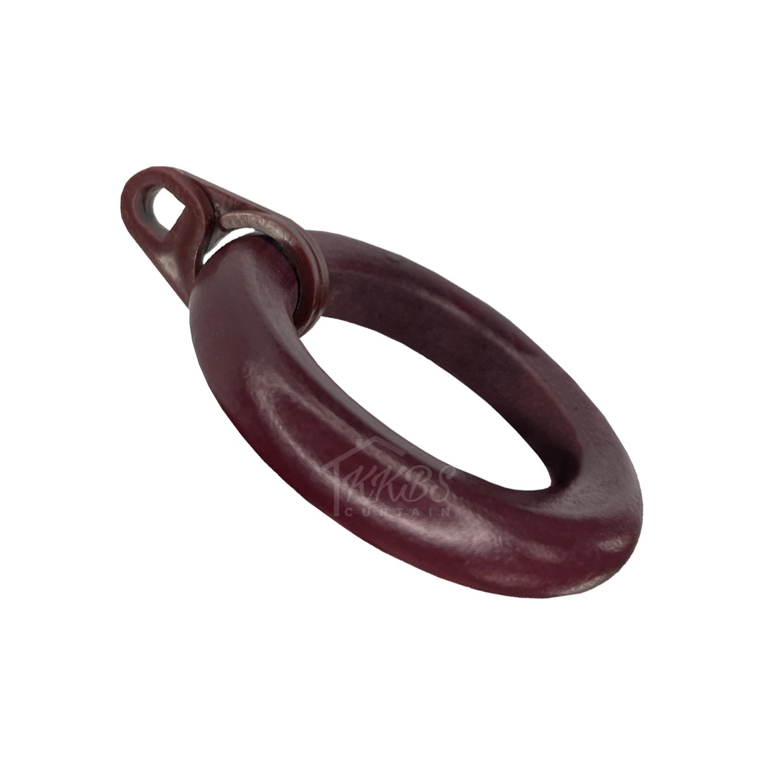 Cassedy Cincin Batang Langsir Berkayu Warna Merlot Gelap