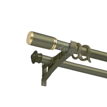 Morandy Curtain Rod Double Bracket - Luxury Champagne