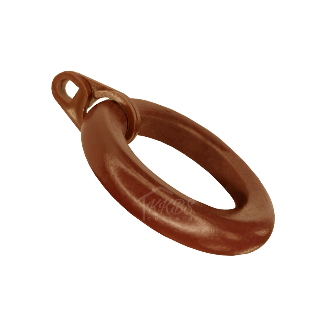 Cassedy Wooden Curtain Rod Ring Natural Mahogany Colour