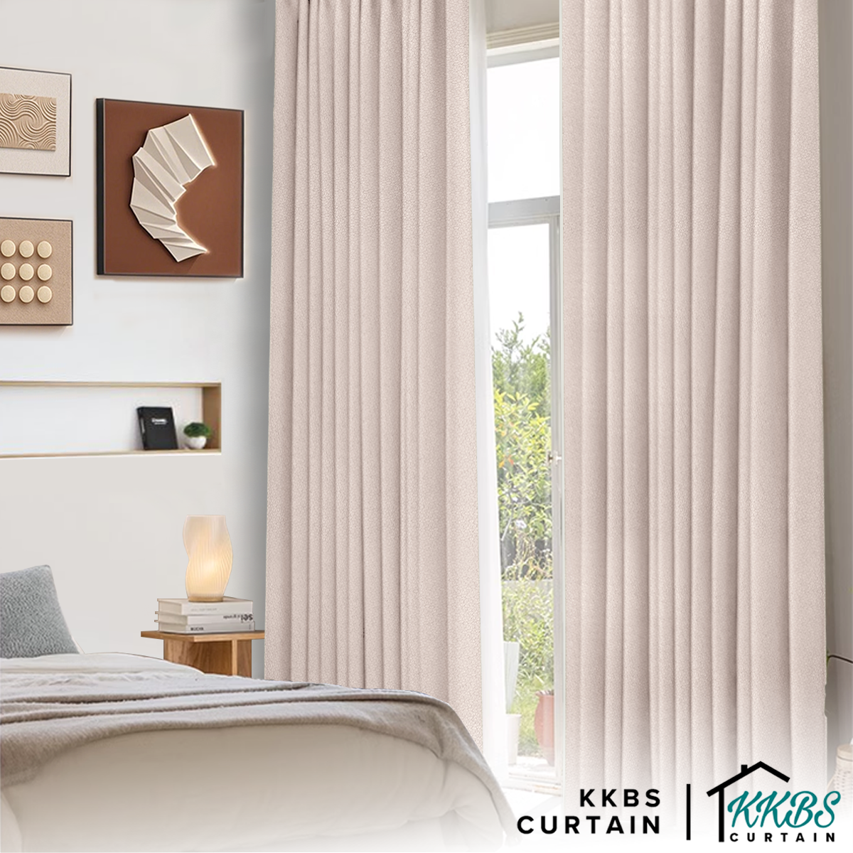 Morina 90% Tirai Blackout Sedia Dibuat Lebar Tambahan 
