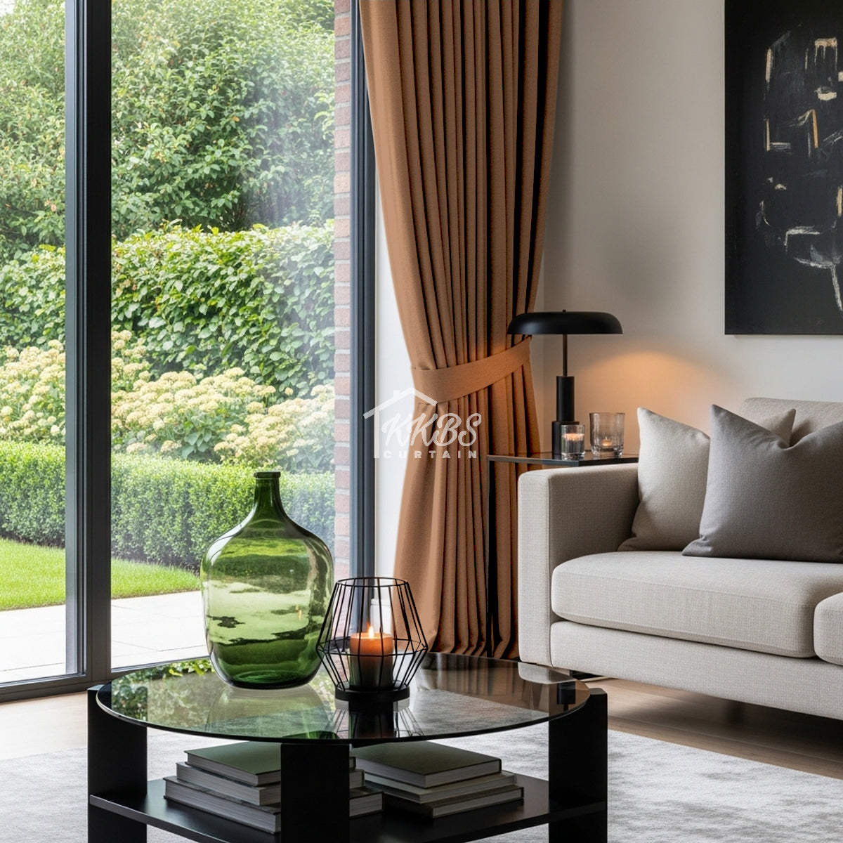 Melina 90-98% Blackout Curtain Ready Made - Standard Width