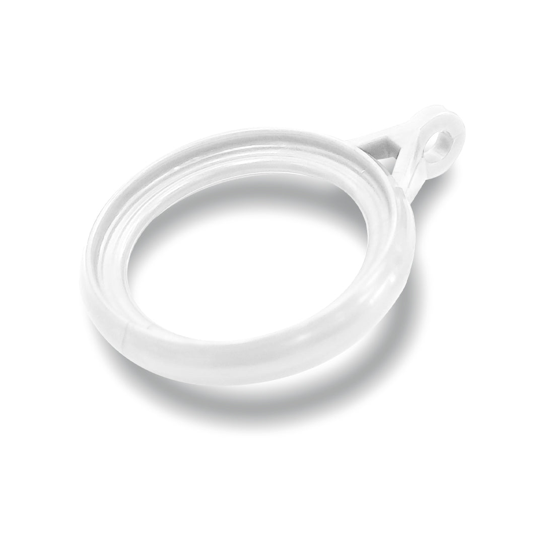 Luxstony Curtain Rod Ring Porcelain White
