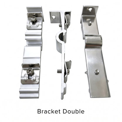 Rel Langsir Aluminium Traludy / Track Double Set Lengkap