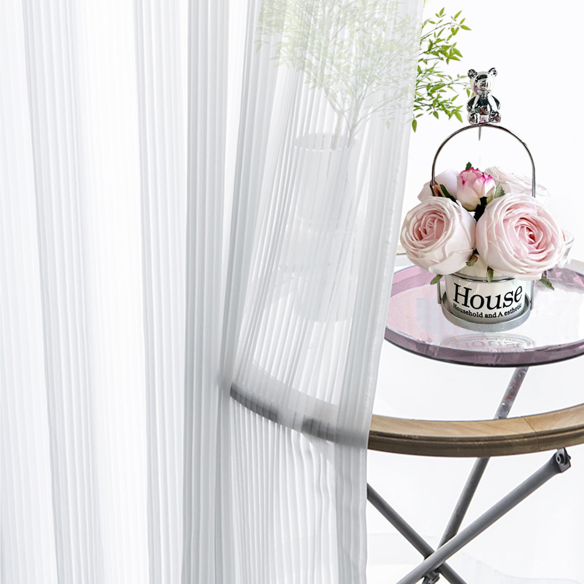 Vertica Sheer Curtain Ready Made