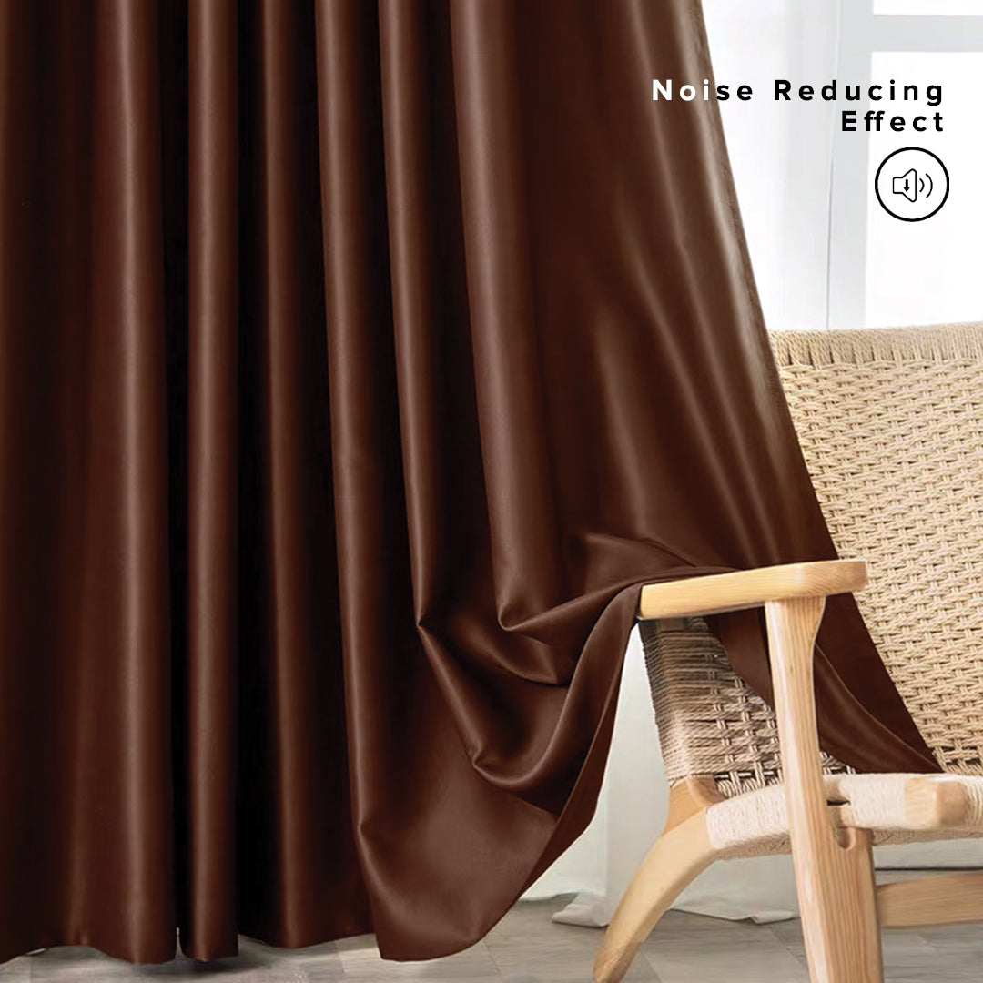 [BUY 1 FREE 1] Luxeria 90% Blackout Curtain Ready Made