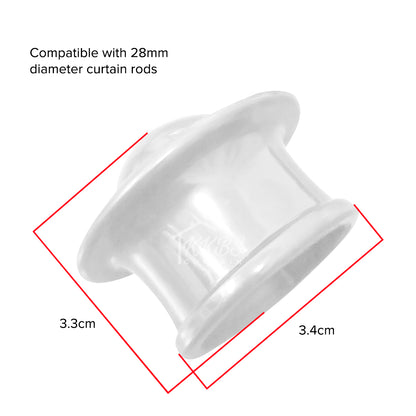 Morandy Curtain Rod End Cap Pearl White Colour