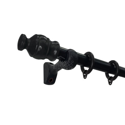 Cassedy Wooden Curtain Rod Ring Ebony Black Colour