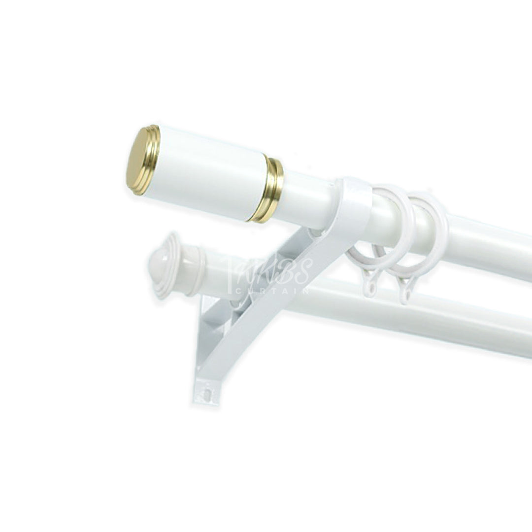 Morandy Curtain Rod End Cap Pearl White Colour
