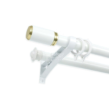 Morandy Curtain Rod End Cap Pearl White Colour