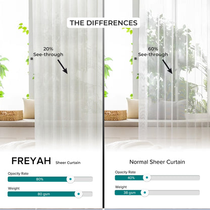 Freyah Sheer Curtain Custom Made