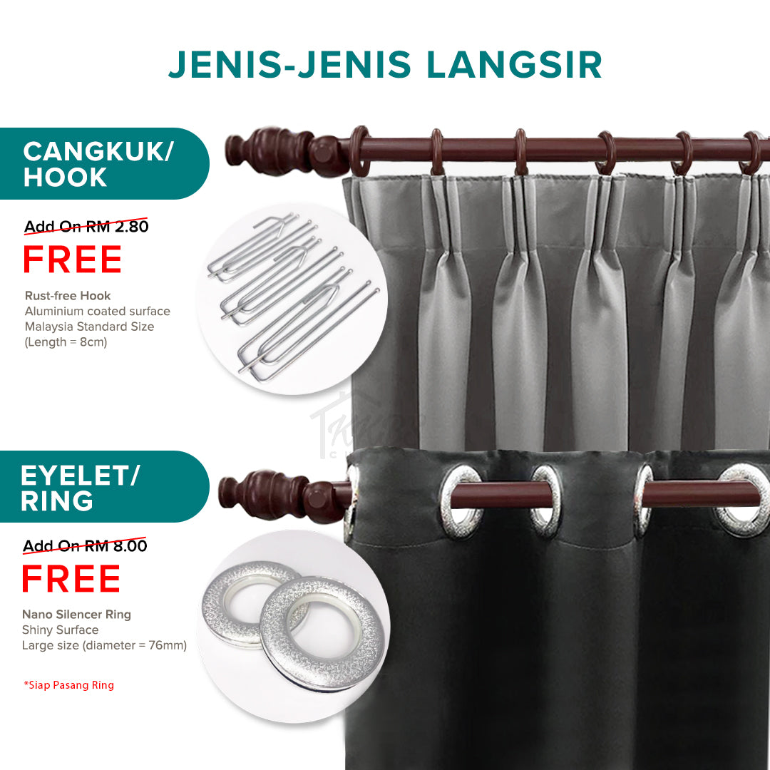 Camilla Langsir Semi Blackout Siap Jahit (Page 1)