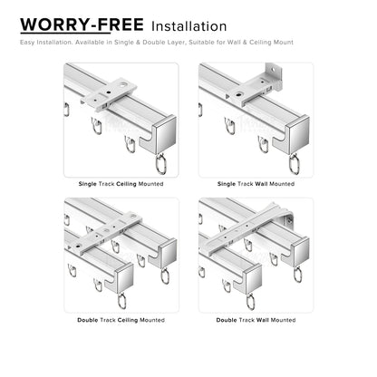 Audery Bendable Curve Curtain Track