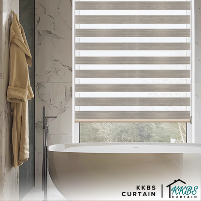 Emiko Semi Blackout Zebra Blinds Dibuat Tersuai 