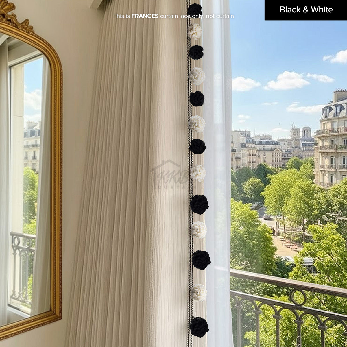Frances Curtain Laces Cut by Metre