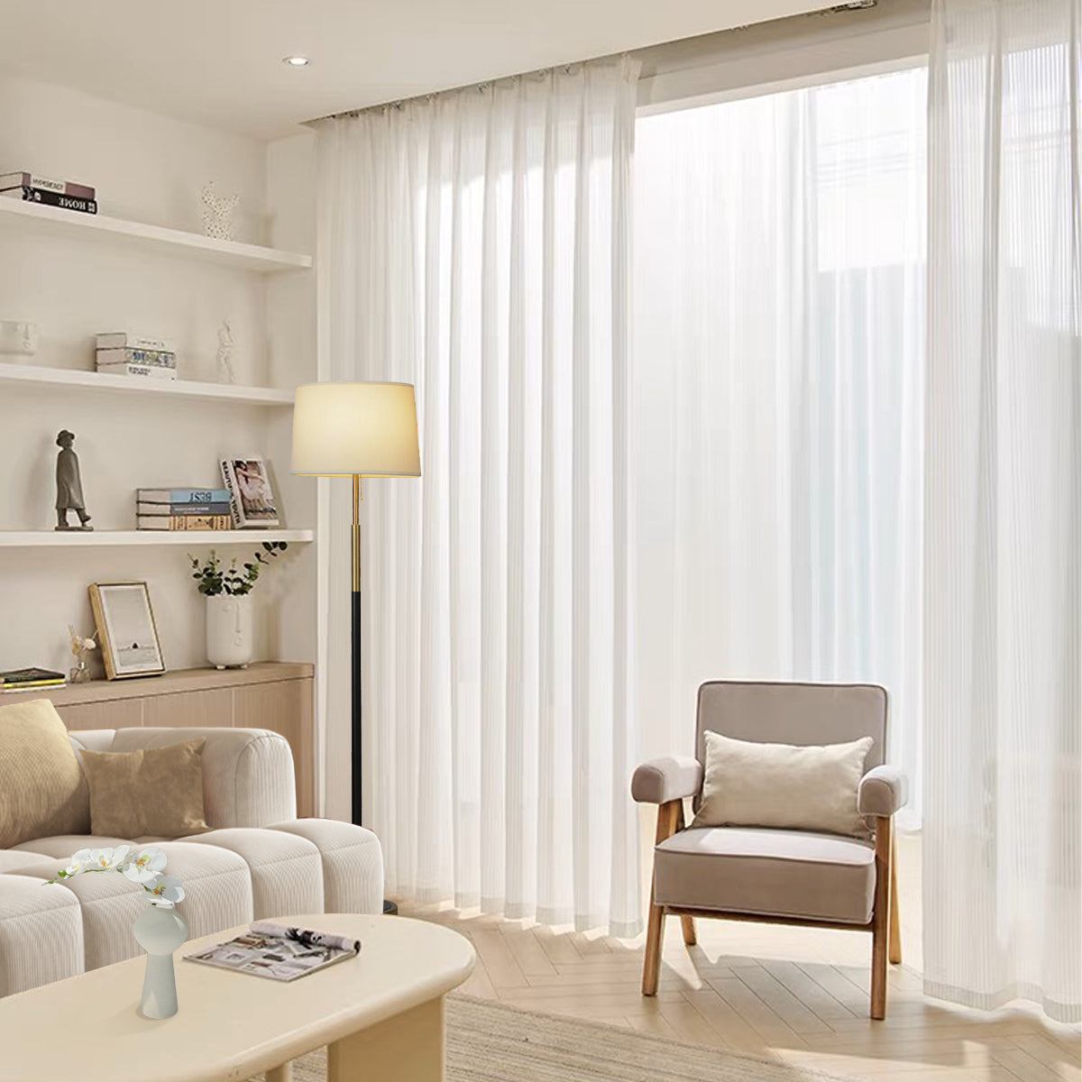 Vertica Sheer Curtain Ready Made