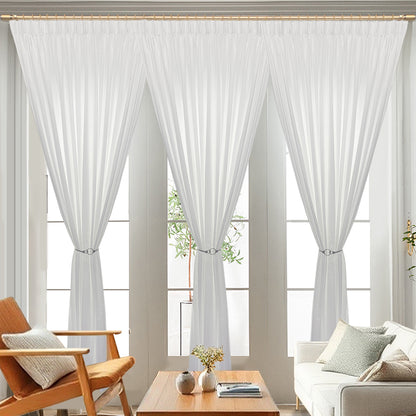 Hermysa Privacy Sheer Curtain Ready Made