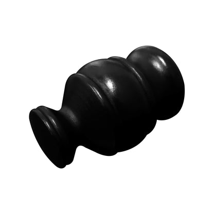 Cassedy Wooden Curtain Rod End Cap - Ebony Black