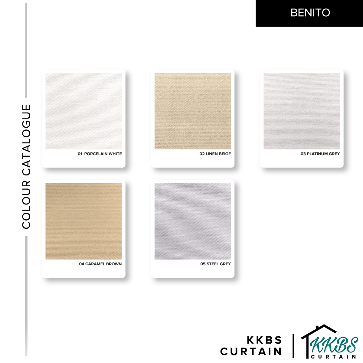 Tirai Zebra Semi Blackout Benito Dibuat Tersuai 