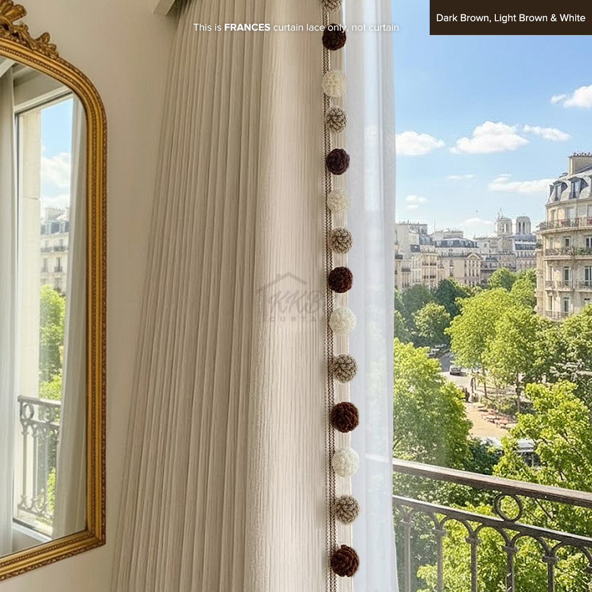 Frances Curtain Laces Cut by Metre