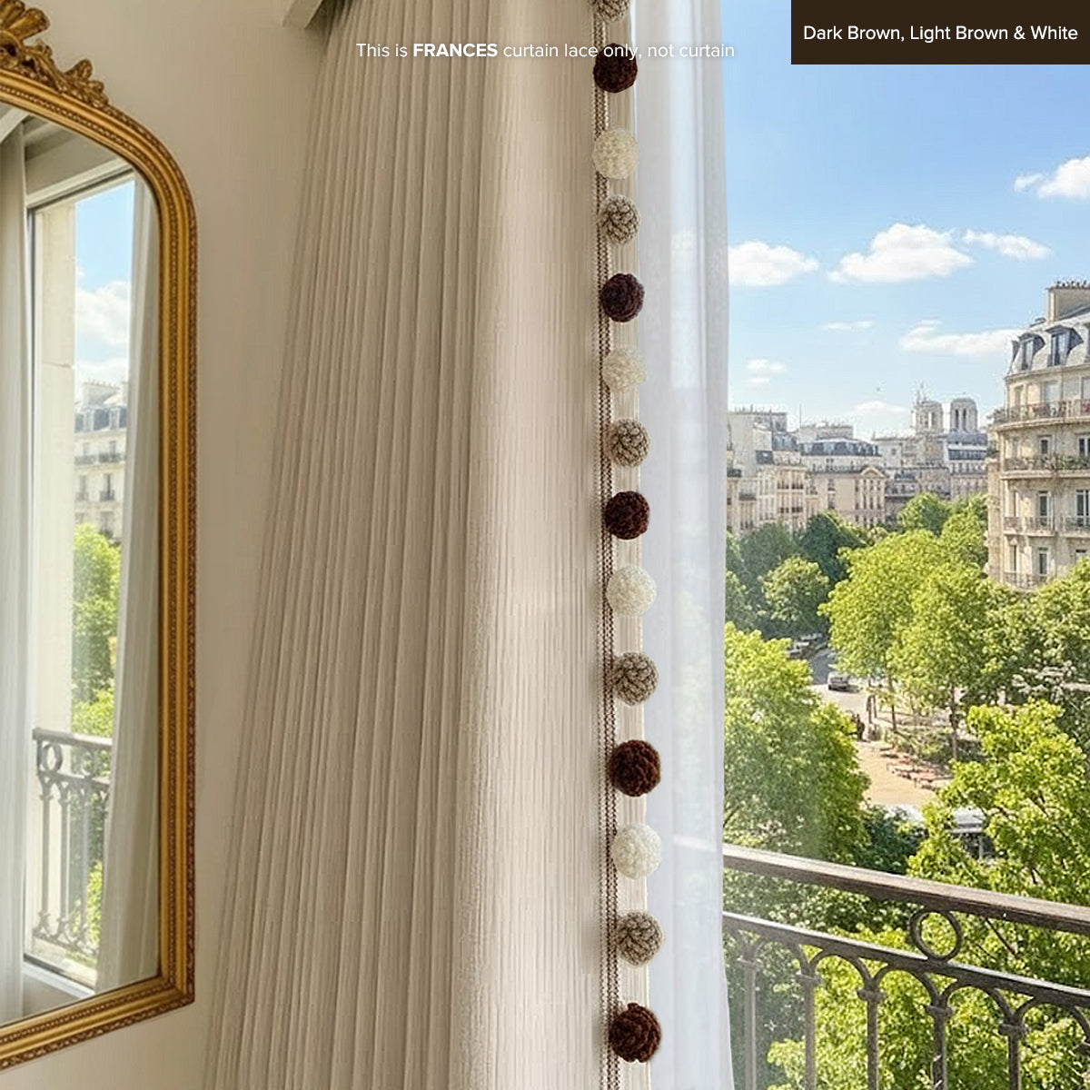 Frances Curtain Laces Cut by Metre