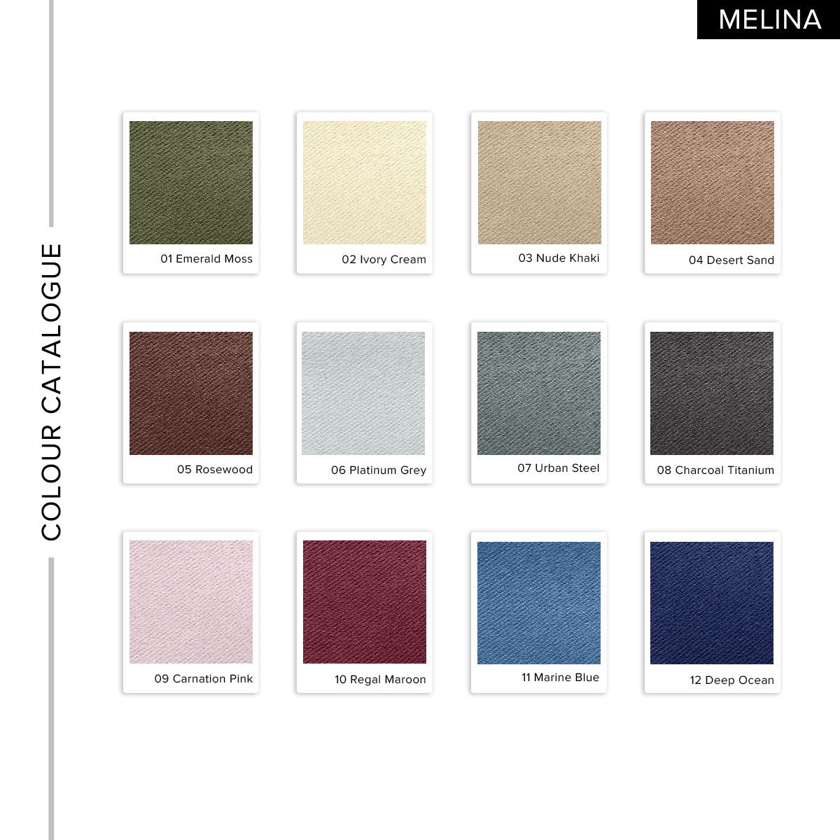 Melina 90-98% Blackout Curtain Ready Made - Extra Width